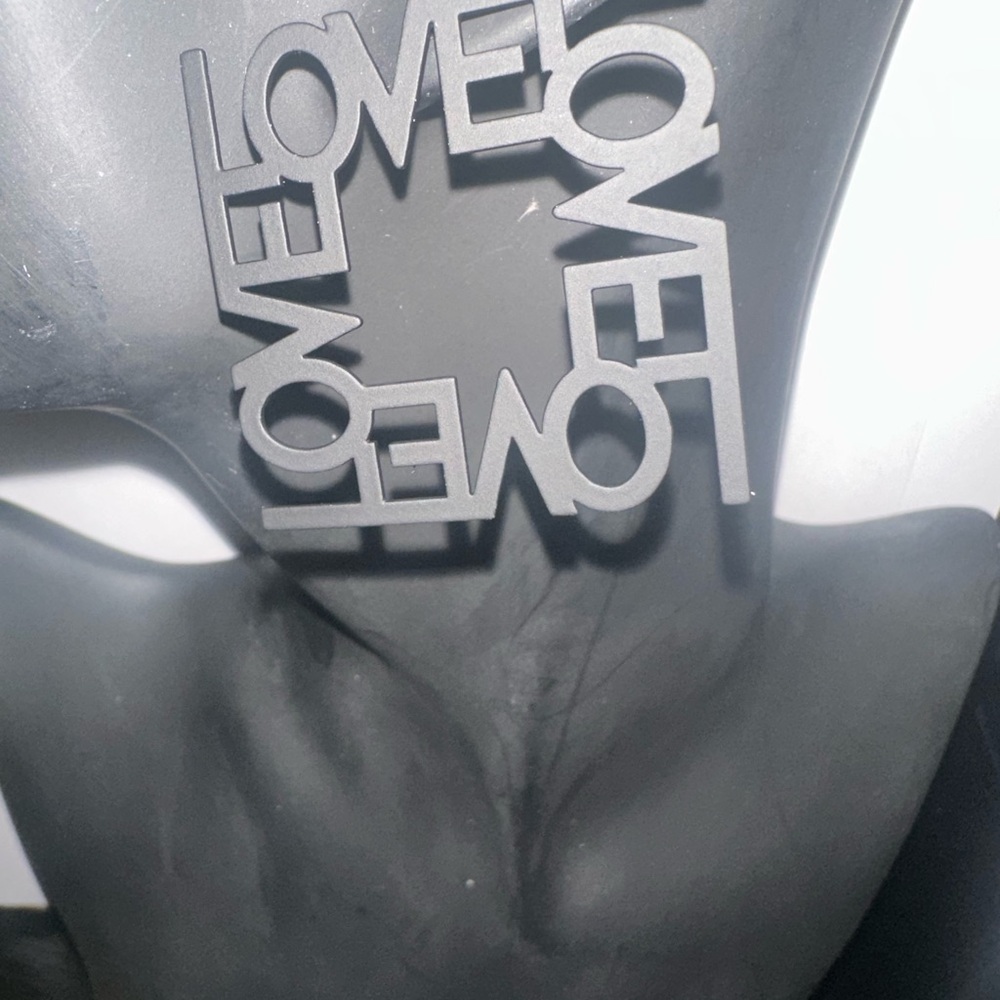 Black LOVE Statement Earrings
